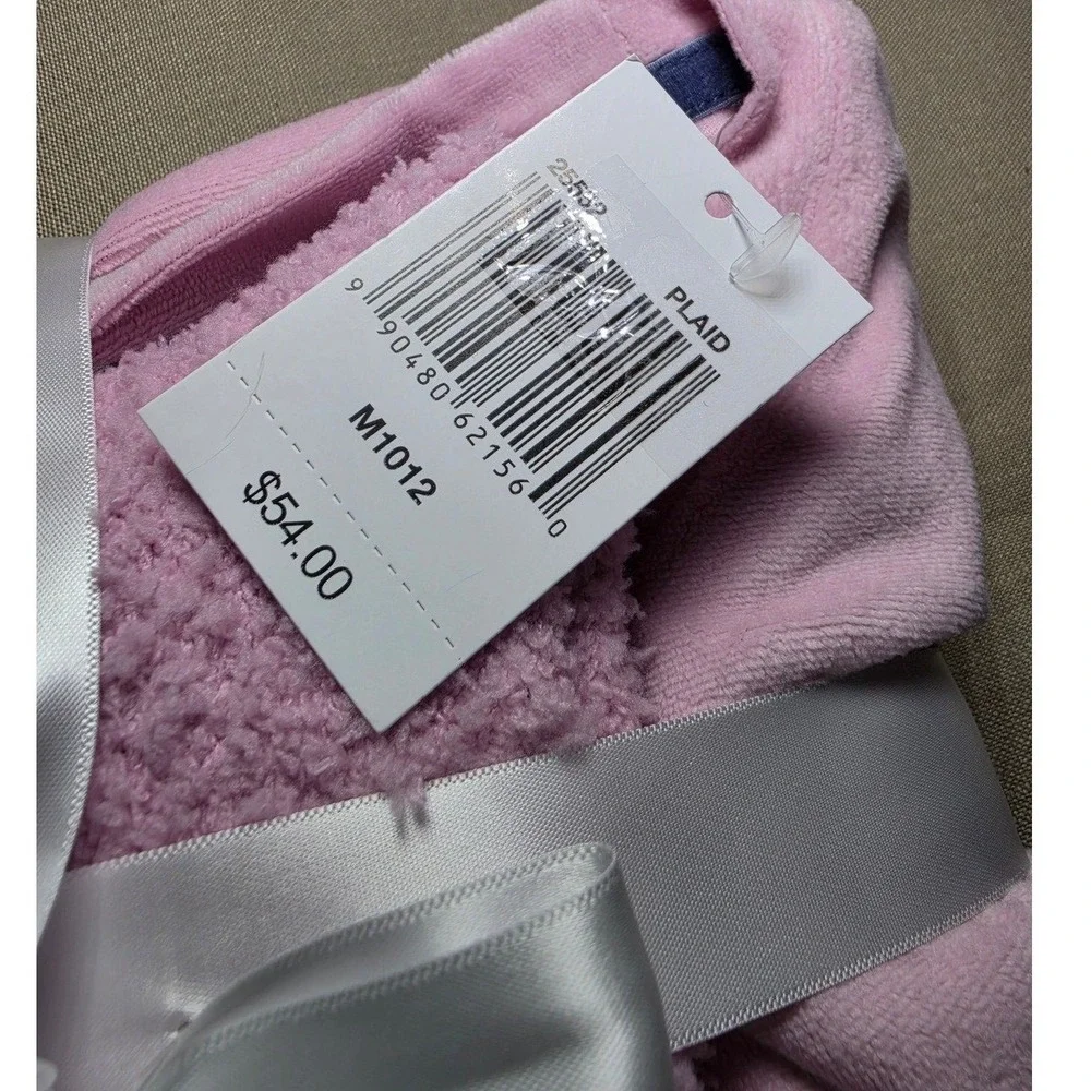 Dream Big Peace Out Kids Pink Bear Plaid 3 Piece Pajama Set Socks M 10/12 NWT
